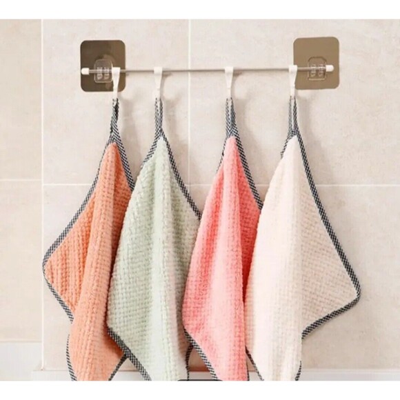 10 Pieces Multi-Purpose Coral Fleece Absorbent Fast Drying Washable... - Picture 4 of 8